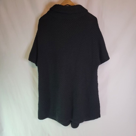 Chicos Black Short-sleeved Sweater size 3 Acrylic/Wool Blend - Picture 2 of 7